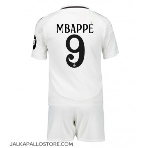 Real Madrid Kylian Mbappe #9 Kotipaita Lapsille 2024-25 Lyhythihainen (+ shortsit)